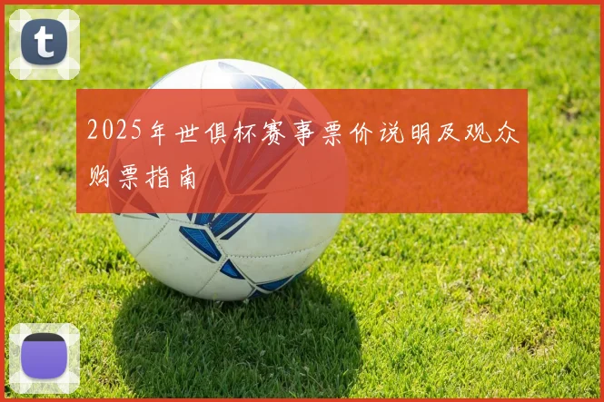 2025年世俱杯赛事票价说明及观众购票指南